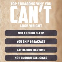 Top 6 Reasons Why You Can’t Lose Weight