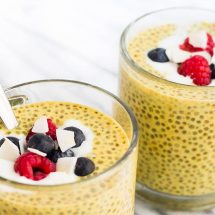 Turmeric Golden Milk Chia Seed Pudding (anti-inflammatory)