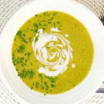 Gut-Healing Garlic Asparagus Broccoli Soup Recipe